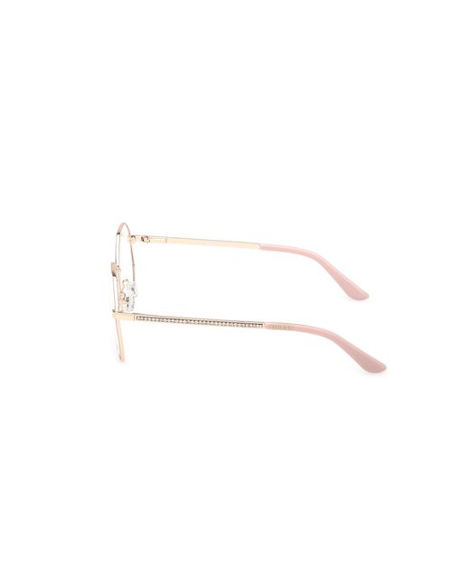 Guess Black Gu50363 073 Optical Frames Metal Geometric Normal