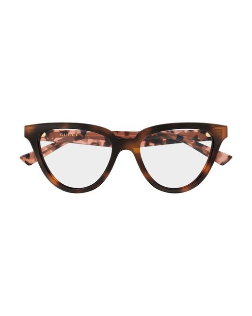 Gucci Black Gg2179O 004 Optical Frames Acetate Transparent Cat Eye