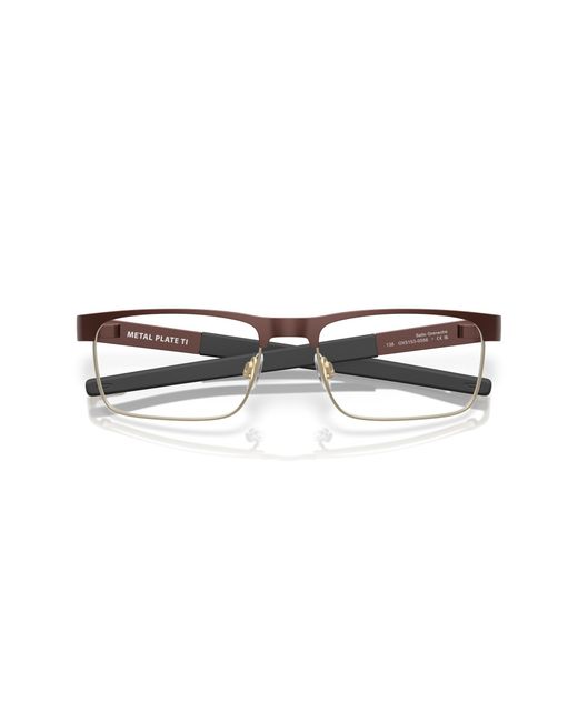 Oakley Black Ox5153 Metal Plate Ti 515305 Optical Frames Titanium Squared Normal for men