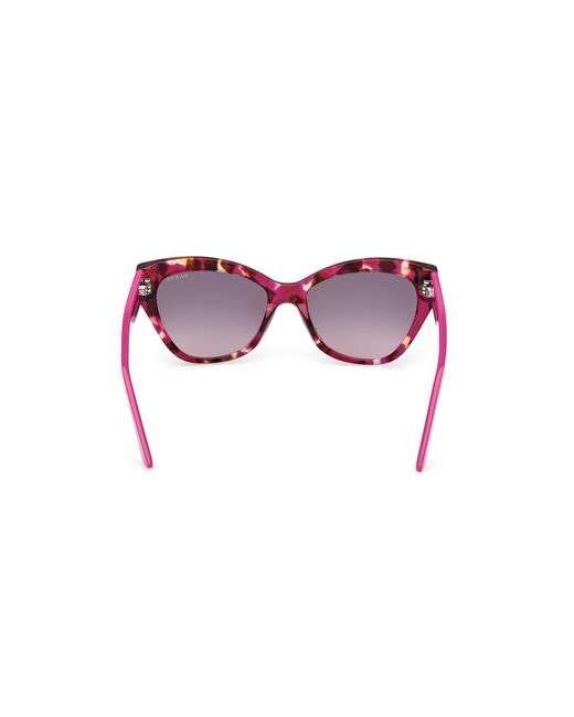 Guess Black Gu00204 78F Sunglasses Acetate Grigio Cat Eye Normal Sfumato