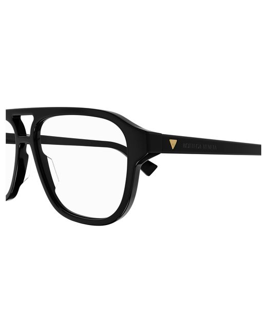 Bottega Veneta Black Bv1294O 001 Optical Frames Acetate Transparent Pilot for men