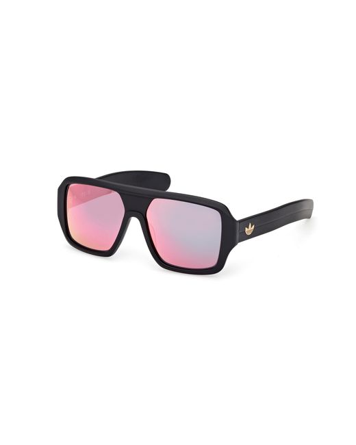 Adidas Black Or0132 02U Sunglasses Acetate Bordeaux Squared Normal