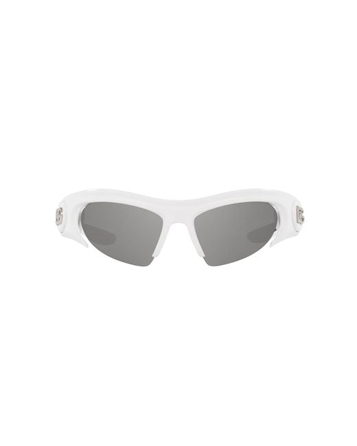 Dolce & Gabbana Black Dg6192 33126G Sunglasses Injected Cat Eye Mirrored