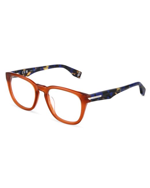 Police Black Vplu56 Nerve 3 0T91 Optical Frames Acetate Squared for men