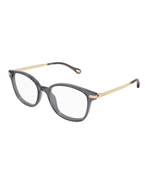 Chloé Black Ch0359O 001 Optical Frames Acetate Transparent Squared