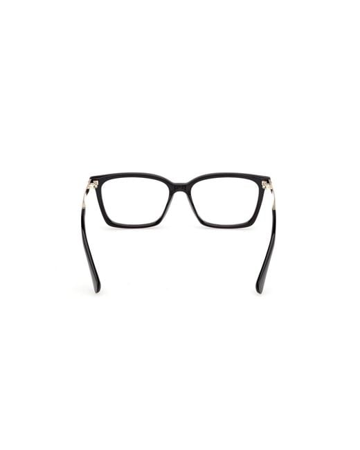 MAX&Co. Black Mo5220 001 Optical Frames Injected Squared Normal