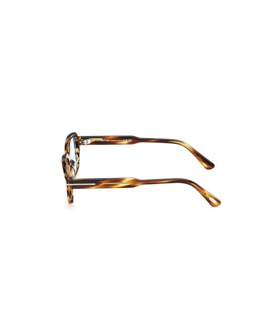 Tom Ford Black Ft6123-B 055 Optical Frames Acetate Geometric Normal for men