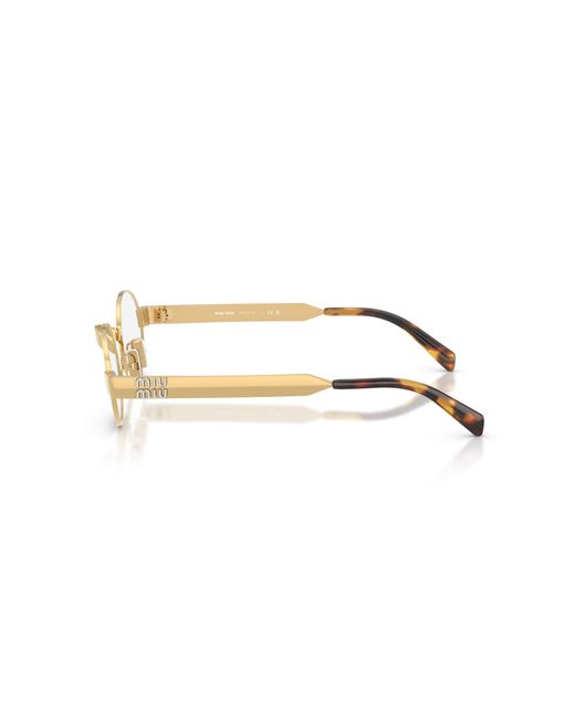 Miu Miu Black Mu B51S 5Ak10W Sunglasses Metal Transparent Round Normal