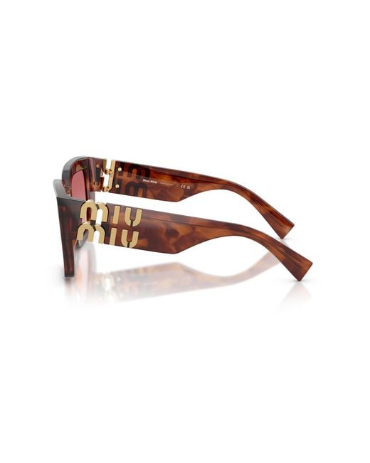 Miu Miu Black Mu B05S 26E50U Sunglasses Acetate Squared Normal Shaded