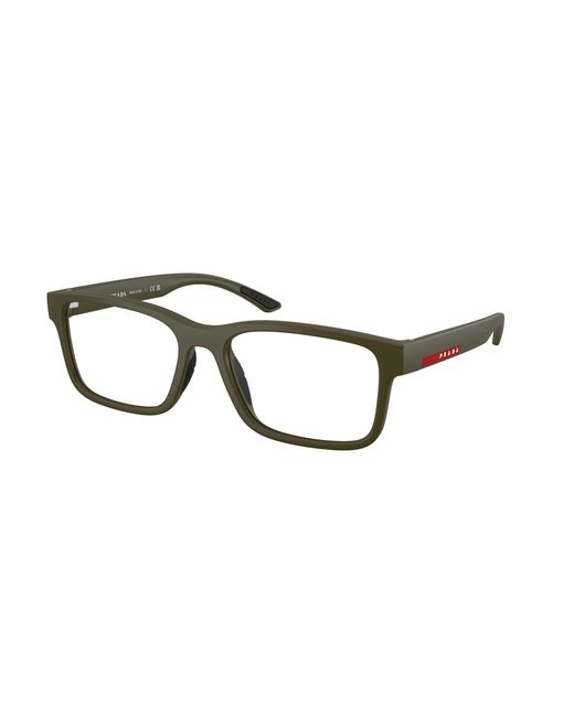 Prada Linea Rossa Black Ps 01Rv 15X1O1 Optical Frames Injected Squared Normal for men