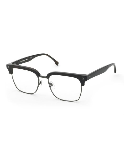 Lozza Black Vl4386 568 Optical Frames Metal Squared for men