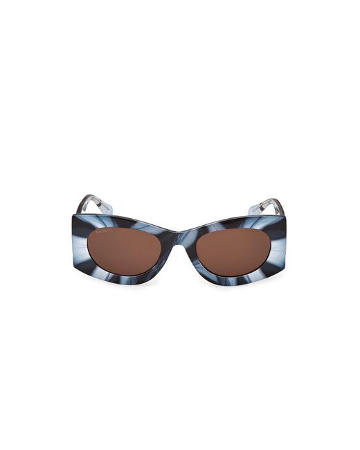 MAX&Co. Black Mo0131 90E Sunglasses Injected Geometric Normal
