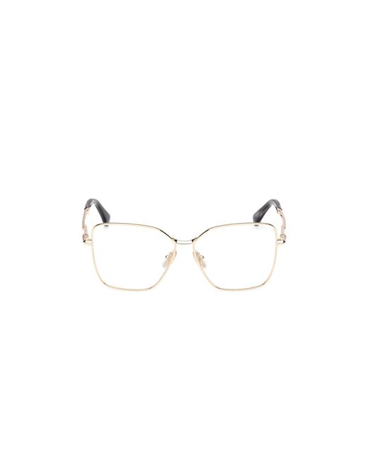 Max Mara Black Mm5187 032 Optical Frames Metal Round Normal