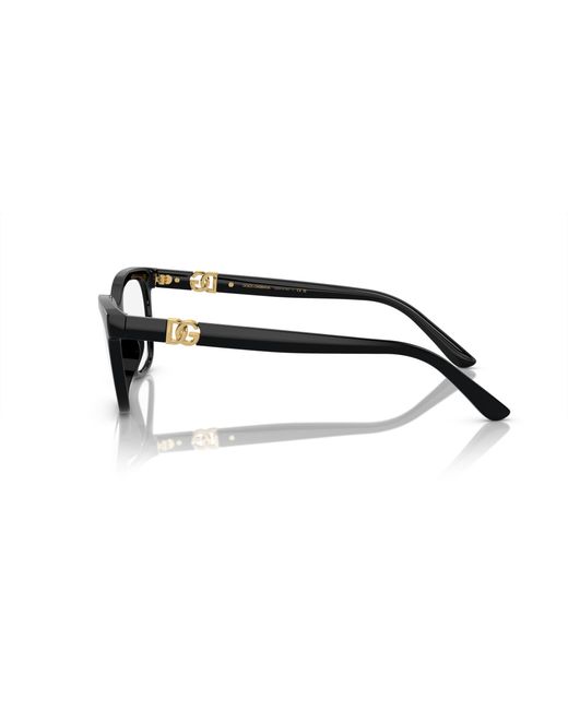 Dolce & Gabbana Black Dg5106U 501 Optical Frames Injected Transparent Butterfly Normal
