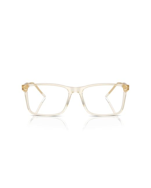 Giorgio Armani Black Ar7258 6077 Optical Frames Acetate Transparent Squared Normal for men