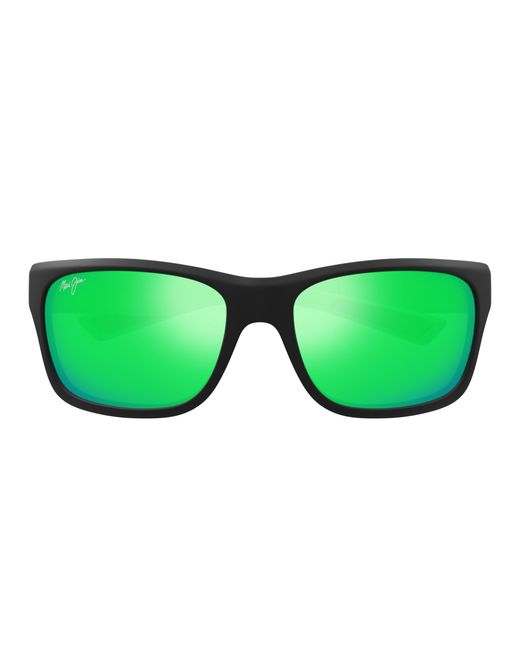 Maui Jim Green Mj0681S 003 Sunglasses Bio-Injected Squared for men