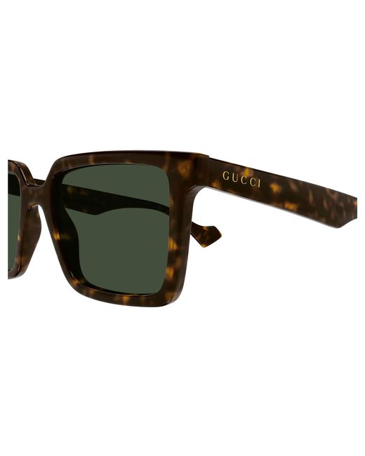 Gucci Black Gg1540S 002 Sunglasses Injected Squared for men