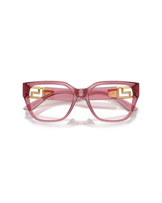 Versace Black Ve3387U 5234 Optical Frames Injected Transparent Squared Normal