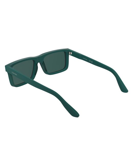 Calvin Klein Green Ck25535S 432 Sunglasses Acetate Squared Normal for men