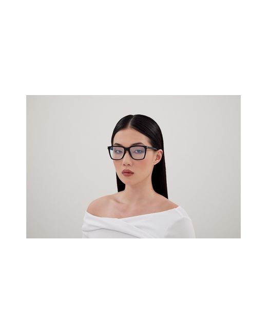 Saint Laurent Black Sl 717 Slim 001 Optical Frames Acetate Transparent Squared