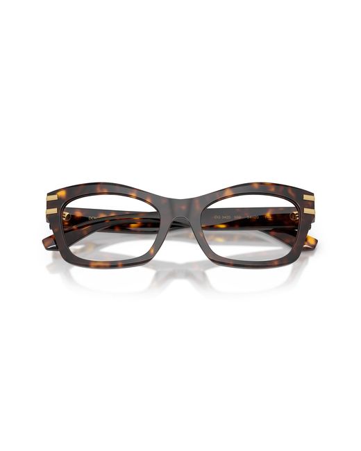 Dolce & Gabbana Black Dg3420 502 Optical Frames Acetate Transparent Butterfly Normal