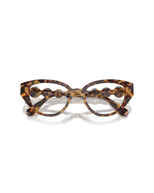 Swarovski Black Sk2024 1040 Optical Frames Acetate Geometric Normal