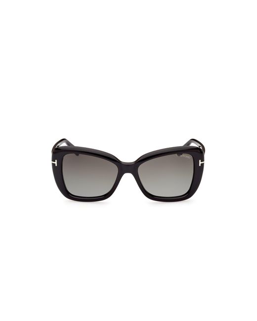 Tom Ford Black Ft1008 Maeve 01B Sunglasses Acetate Butterfly Normal Shaded