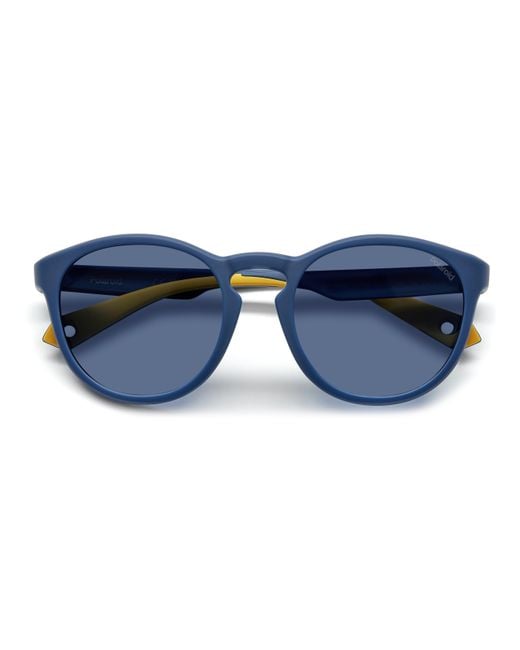 Polaroid Black Pld 7050/S Pjp/C3 Sunglasses Plastic Round Polarized