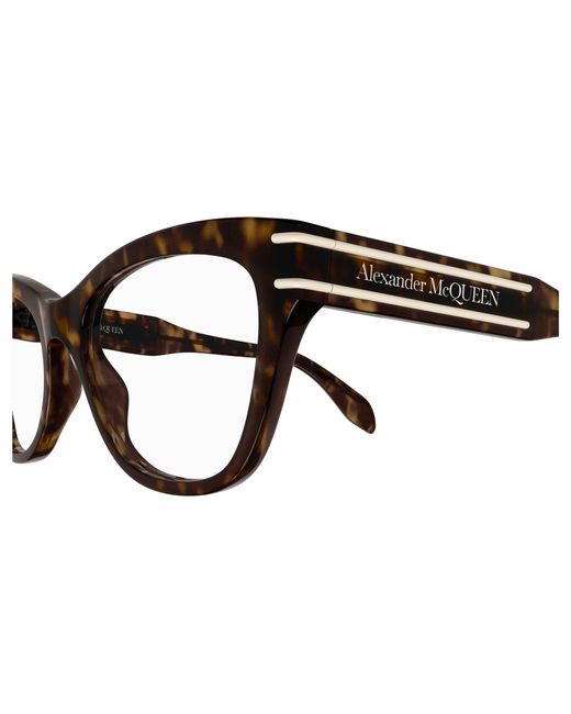 McQueen Black Am0401O 002 Optical Frames Acetate Cat Eye