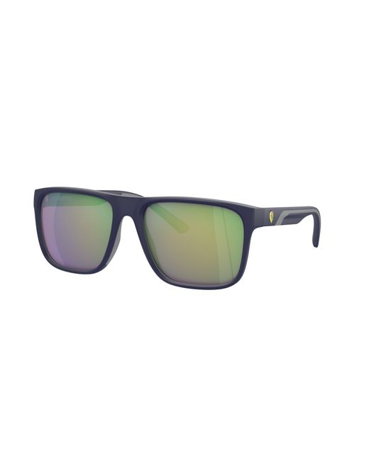 FERRARI SCUDERIA Green Fz6002U 510/3R Sunglasses Injected Squared Normal Mirror for men