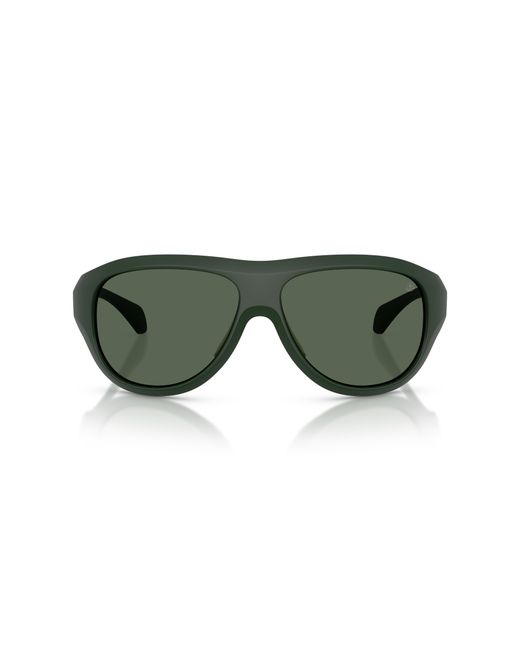 Moncler Green Me8013 Bleacher 502971 Sunglasses Injected Round Normal