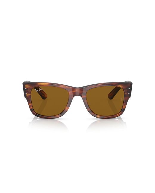 Ray-Ban Black Mega Wayfarer Sunglasses Frame Brown Lenses