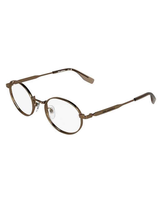 Karl Lagerfeld Black Kl369 724 Optical Frames Metal Round Normal for men