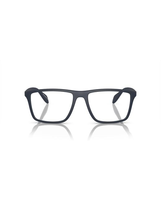 Emporio Armani Black Ea3230 5088 Optical Frames Injected Transparent Pillow Normal for men