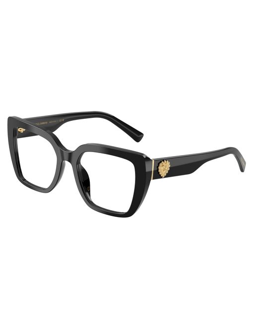 Dolce & Gabbana Black Dg3441 501 Optical Frames Acetate Transparent Squared Normal