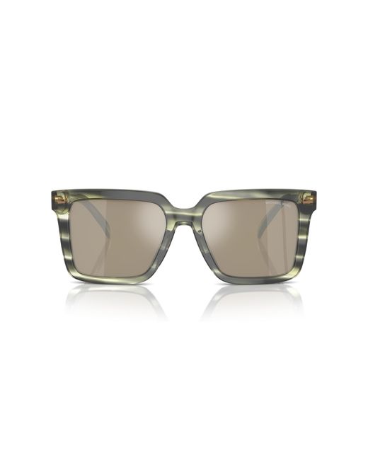 Michael Kors Black Mk2217U Abruzzo 39787I Sunglasses Acetate Squared Normal Mirror for men