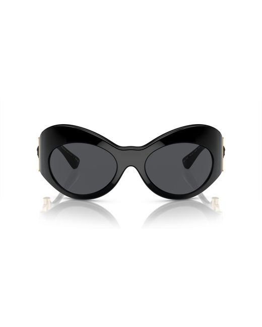 Versace Black Ve4462 Gb1/87 Sunglasses Injected Geometric Normal