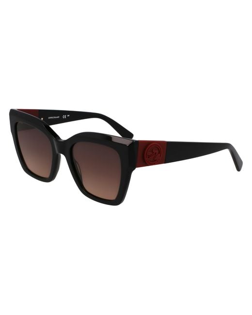 Longchamp Black Lo762S 001 Sunglasses Acetate Squared Normal