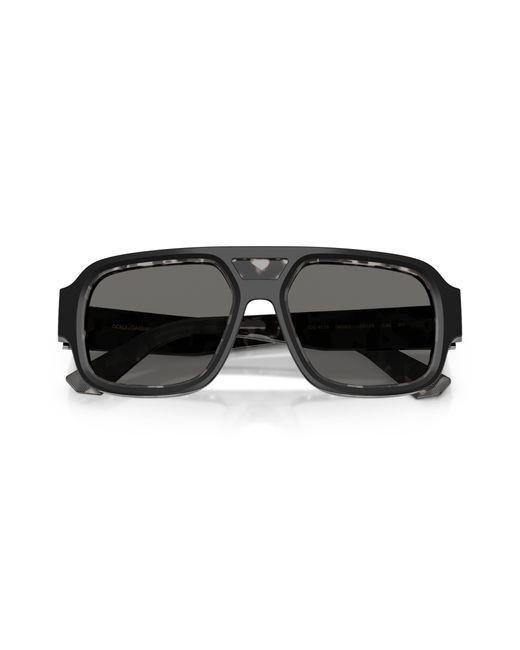 Dolce & Gabbana Black Dg4516 3403/1 Sunglasses Acetate Squared Normal for men