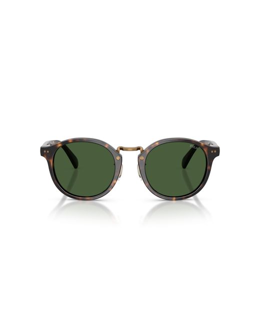 Polo Ralph Lauren Green Ph4230 500371 Sunglasses Acetate Round Normal for men