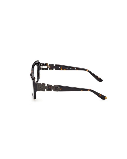Guess Black Gu50322 052 Optical Frames Acetate Squared Normal