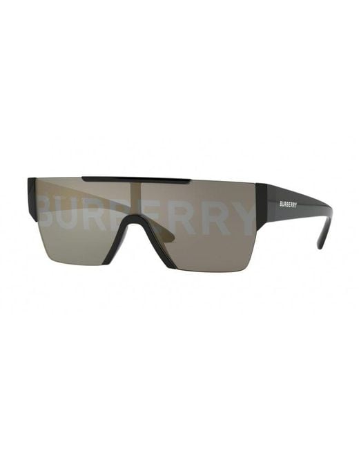 Burberry Gray Be4291 3001/G Sunglasses Nylon Squared Normal Decoration for men