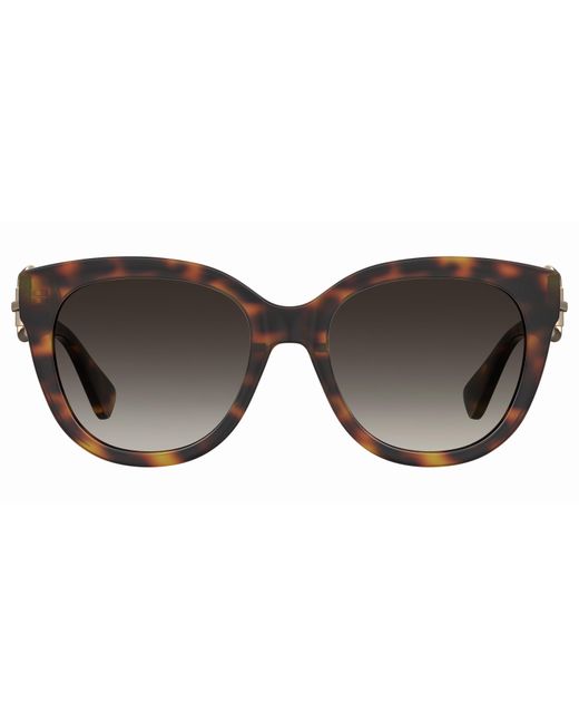 Moschino Black Mos143/S 05L/Ha Sunglasses Injected Butterfly Normal Shaded
