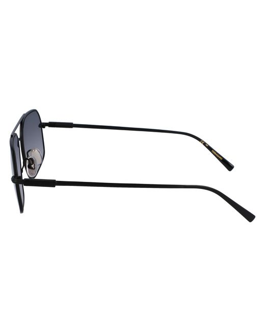 Ferragamo Black Sf313S 002 Sunglasses Metal Squared Normal Normal for men