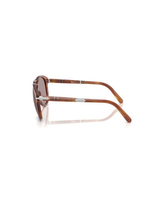 Persol Black Po0714Sm 96/53 Sunglasses Acetate Pilot Normal for men