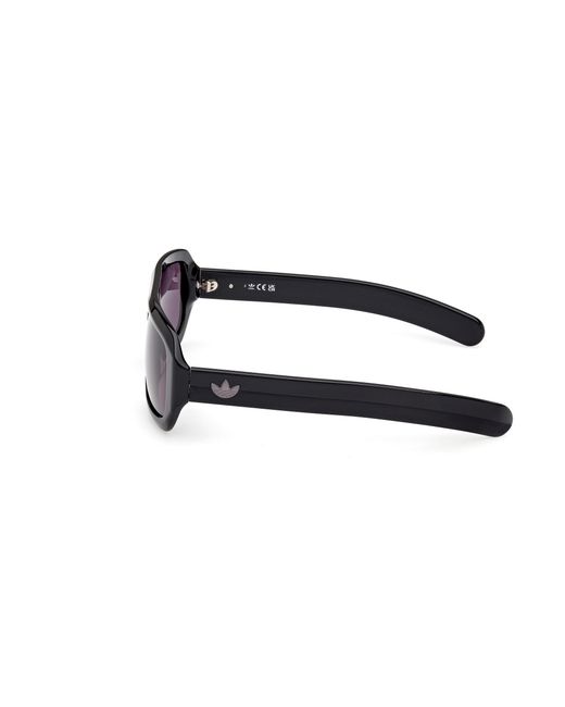 Adidas Black Or0131 01A Sunglasses Acetate Smoke Squared Normal
