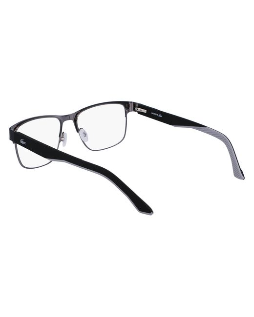 Lacoste Black L2291 001 Optical Frames Metal Squared Normal Normal for men