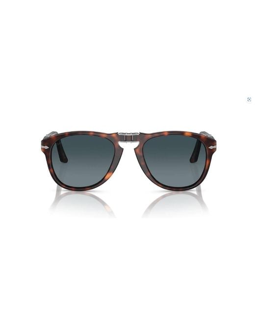 Persol Black Po0714 Folding 24/S3 Sunglasses Acetate Pilot Polarized Shaded for men