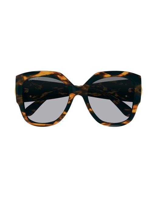 Gucci Black Gg1407S 002 Sunglasses Acetate Squared Normal Shaded