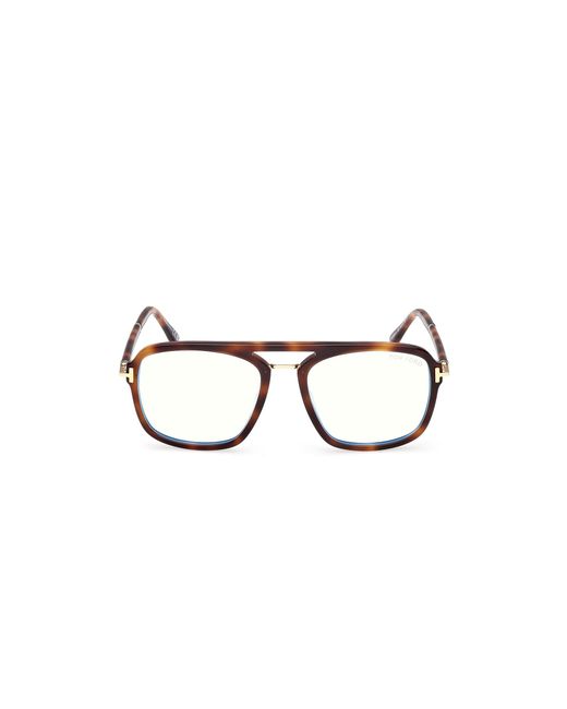 Tom Ford Black Ft6086-B 053 Optical Frames Acetate Squared Normal for men